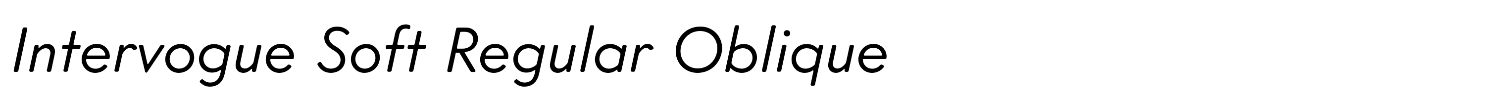 Intervogue Soft Regular Oblique